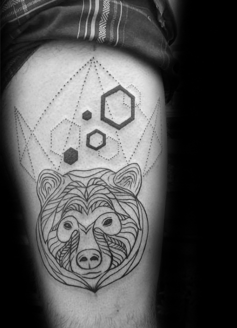 tatuaje oso geometrico 23