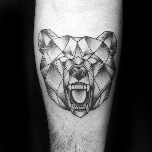 tatuaje oso geometrico 25