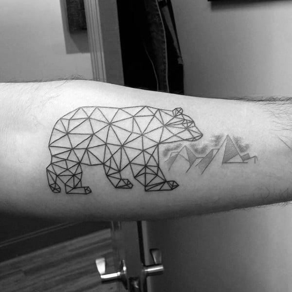 tatuaje oso geometrico 31