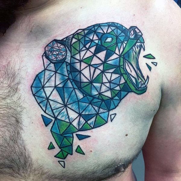 tatuaje oso geometrico 33