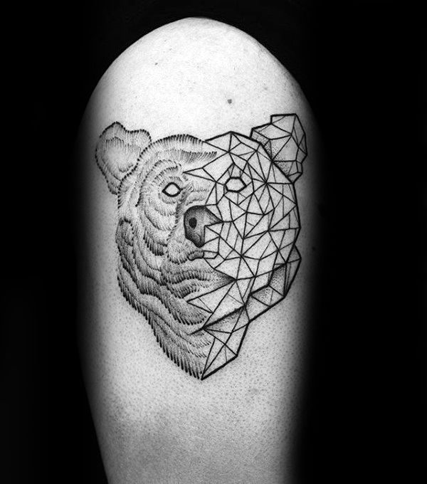 tatuaje oso geometrico 43