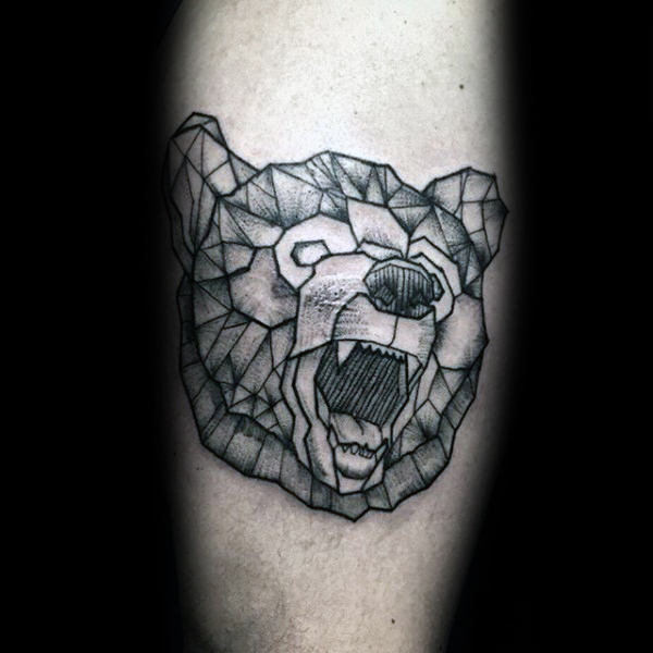 tatuaje oso geometrico 47