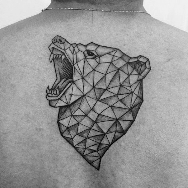 tatuaje oso geometrico 79