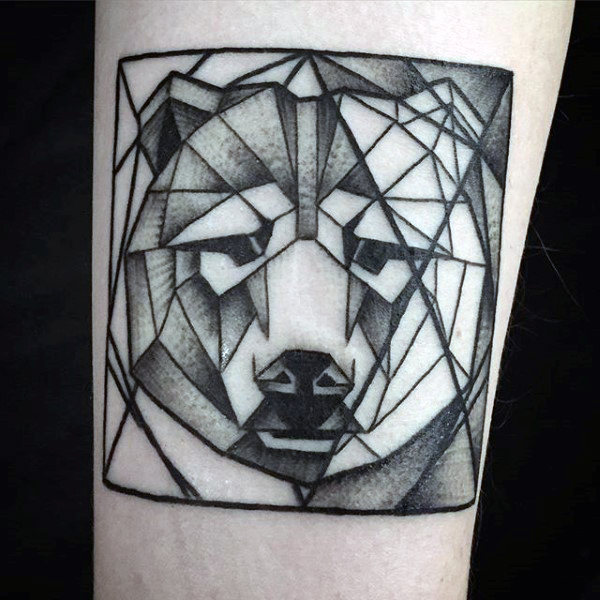 tatuaje oso geometrico 93