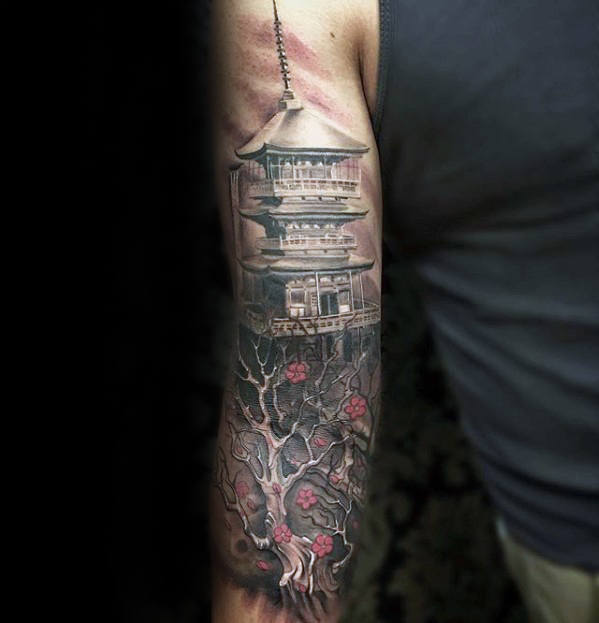 tatuaje templo japones 13