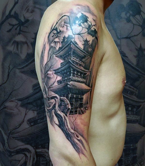 tatuaje templo japones 15