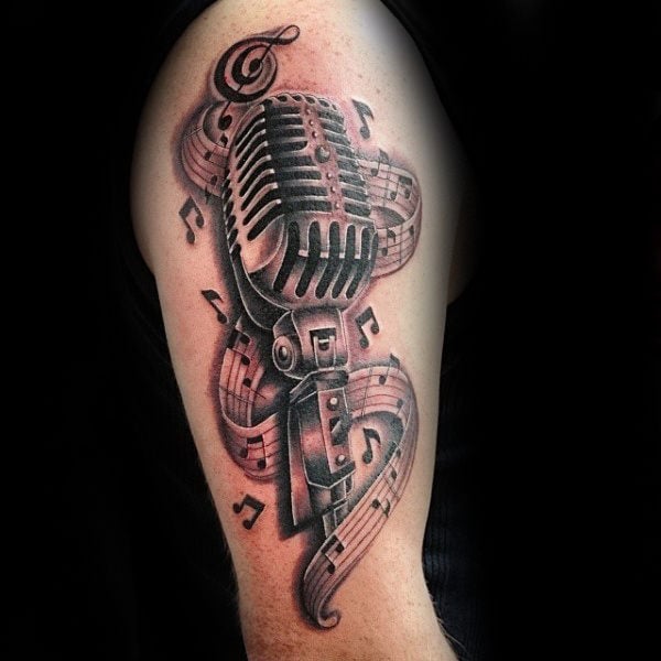 tatuaje nota musical 114