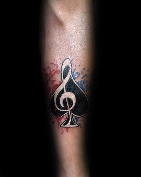 tatuaje nota musical 195