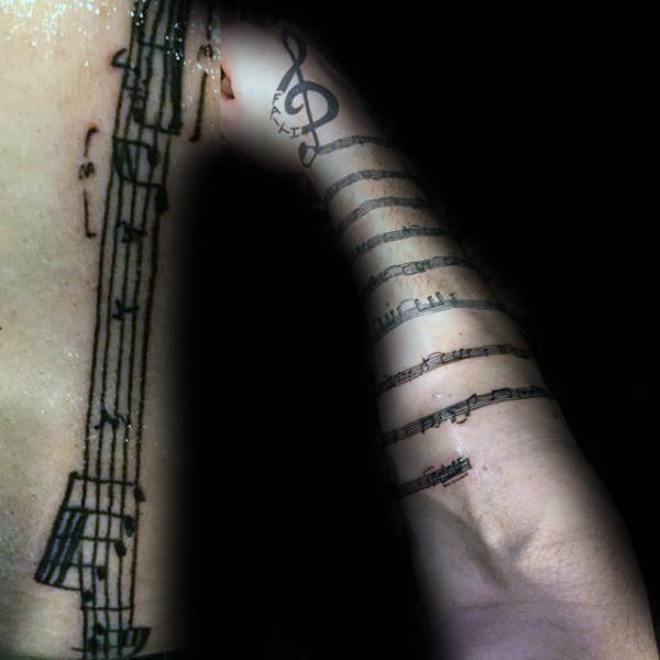 tatuaje nota musical 219