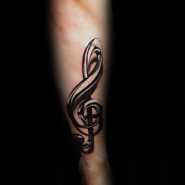 tatuaje nota musical 27
