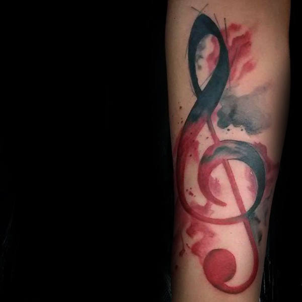 tatuaje nota musical 33