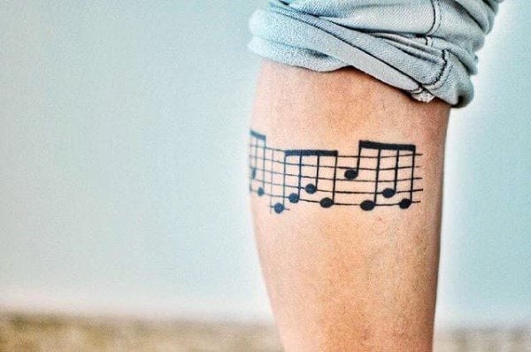 tatuaje nota musical 87