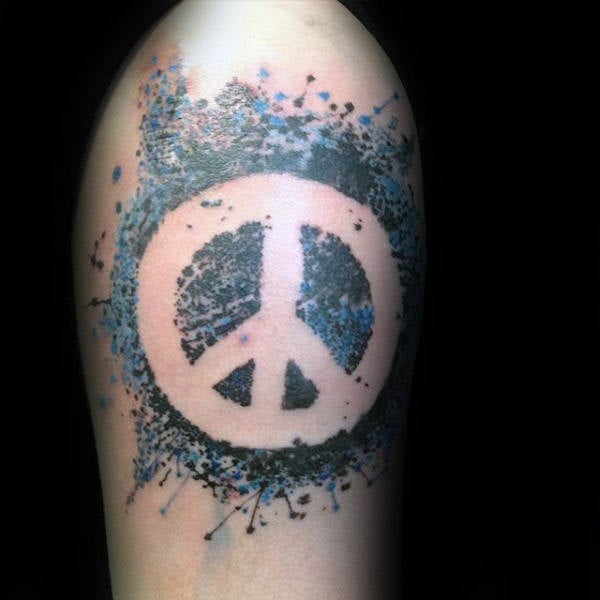 tatuaje simbolo paz 117