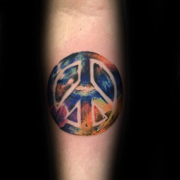 tatuaje simbolo paz 12