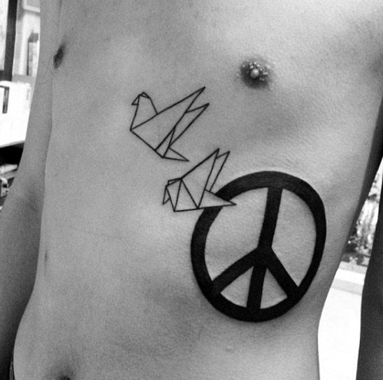 tatuaje simbolo paz 120