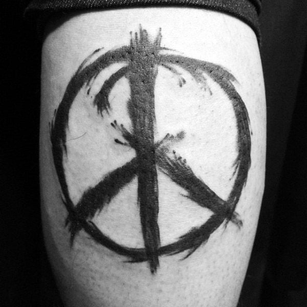 tatuaje simbolo paz 123