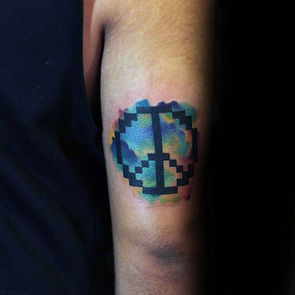 tatuaje simbolo paz 135