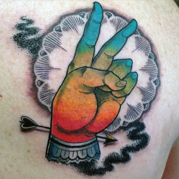 tatuaje simbolo paz 180