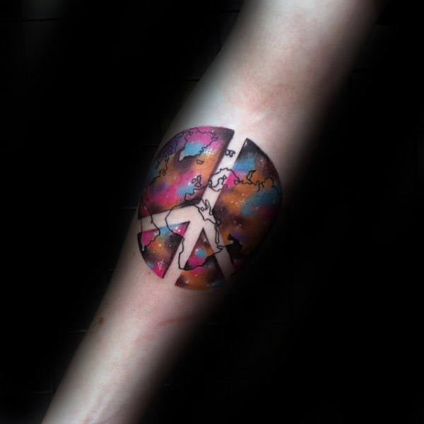 tatuaje simbolo paz 183