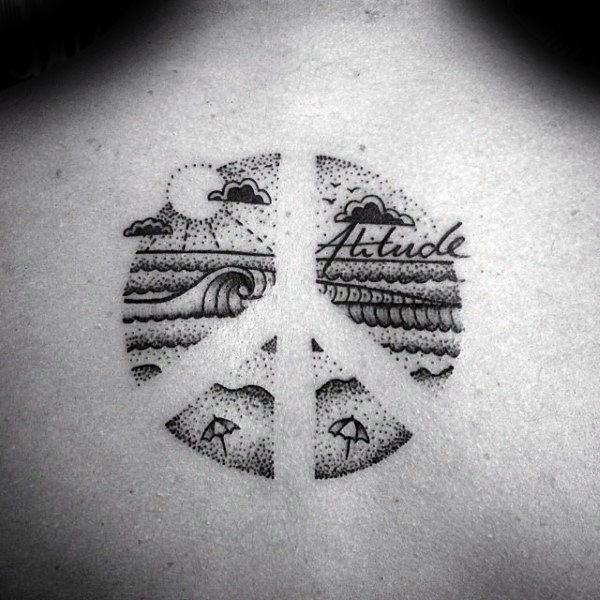 tatuaje simbolo paz 21