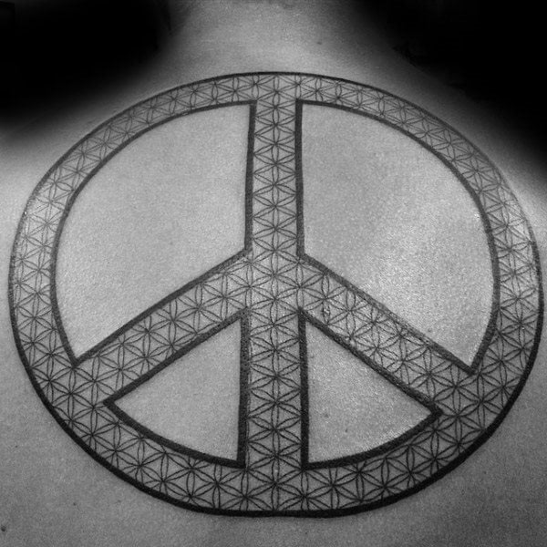 tatuaje simbolo paz 36