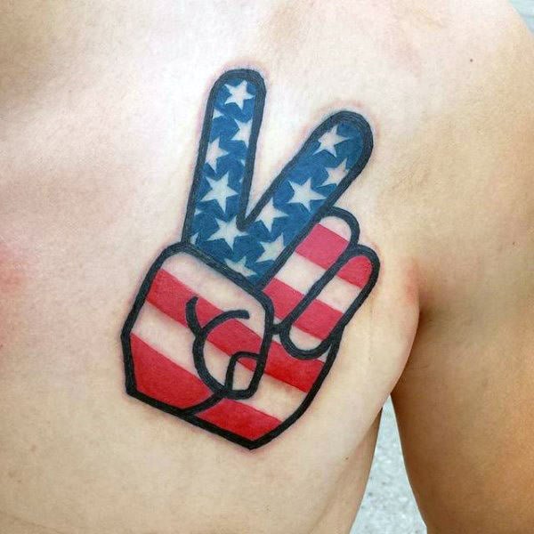 tatuaje simbolo paz 48