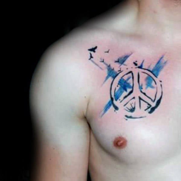 tatuaje simbolo paz 72