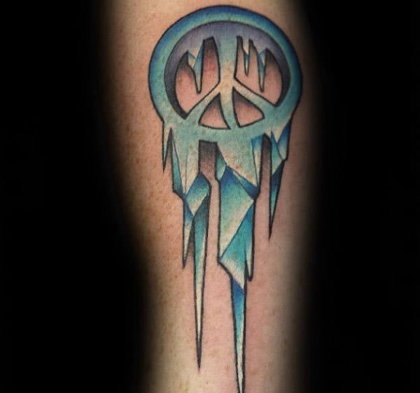 tatuaje simbolo paz 75