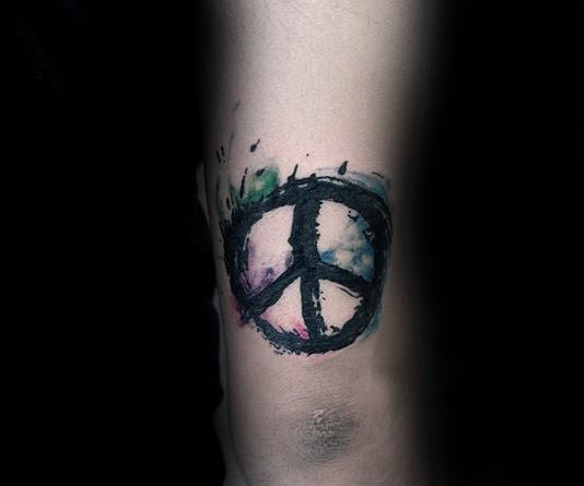 tatuaje simbolo paz 81