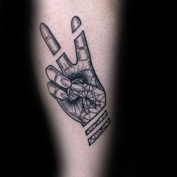 tatuaje simbolo paz 87