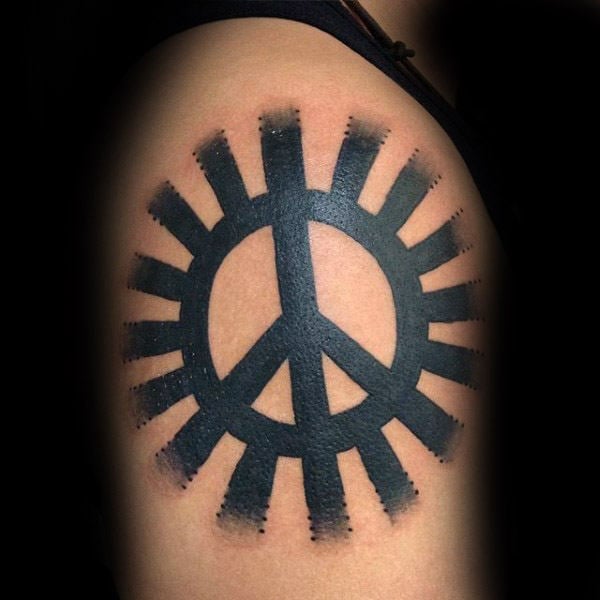 tatuaje simbolo paz 96