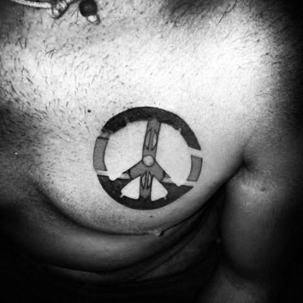 tatuaje simbolo paz 99