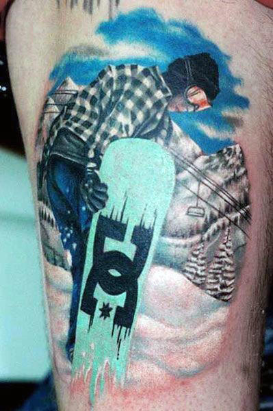 tatuaje snowboarding 65