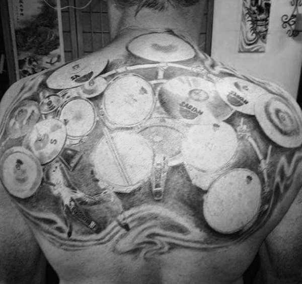 tatuaje bateria tambor 54