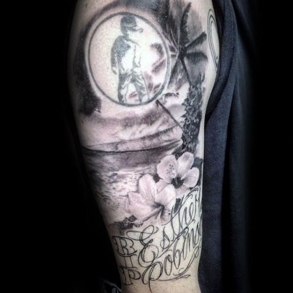tatuaje flor de hibisco 126