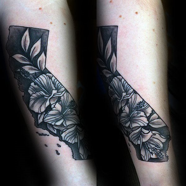 tatuaje flor de hibisco 132