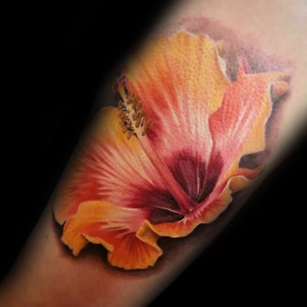 tatuaje flor de hibisco 150