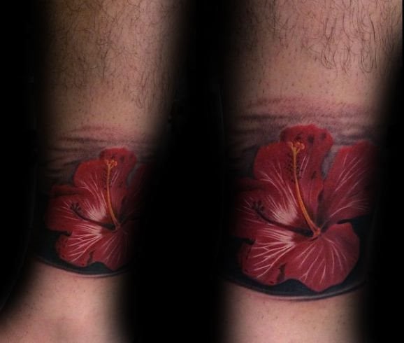 tatuaje flor de hibisco 174