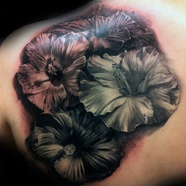 tatuaje flor de hibisco 177