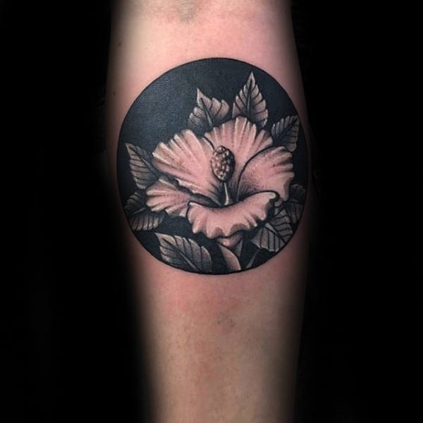 tatuaje flor de hibisco 18