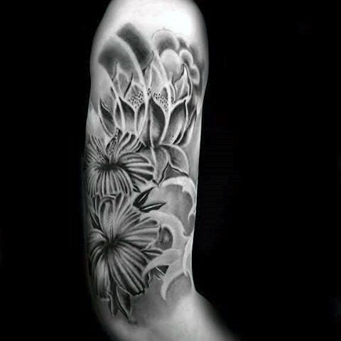 tatuaje flor de hibisco 180