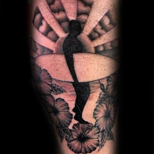 tatuaje flor de hibisco 198
