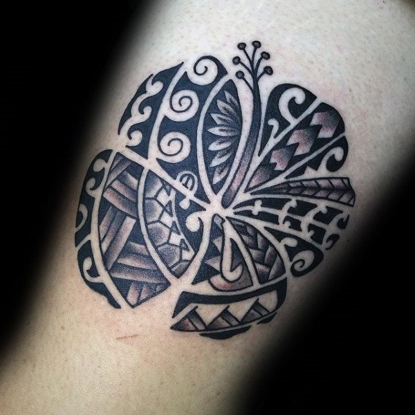 tatuaje flor de hibisco 213