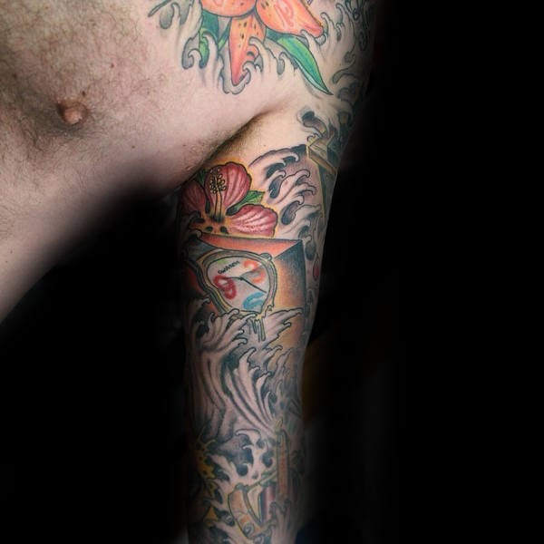 tatuaje flor de hibisco 231