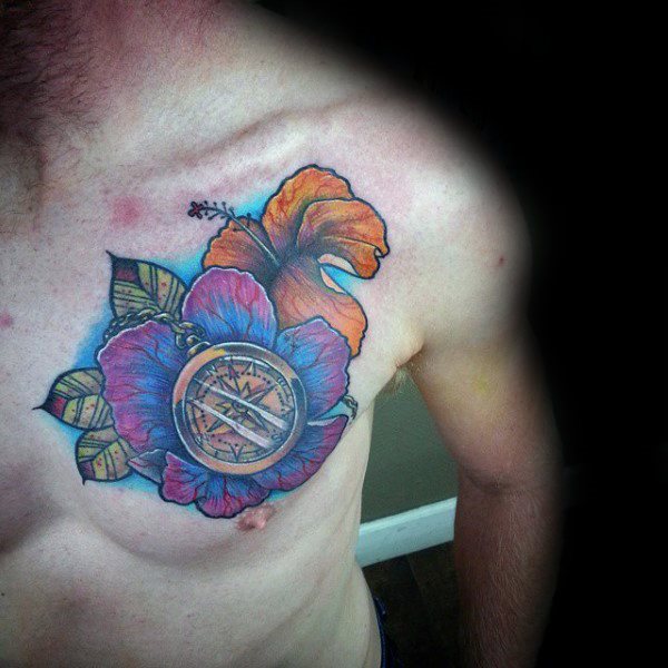 tatuaje flor de hibisco 27