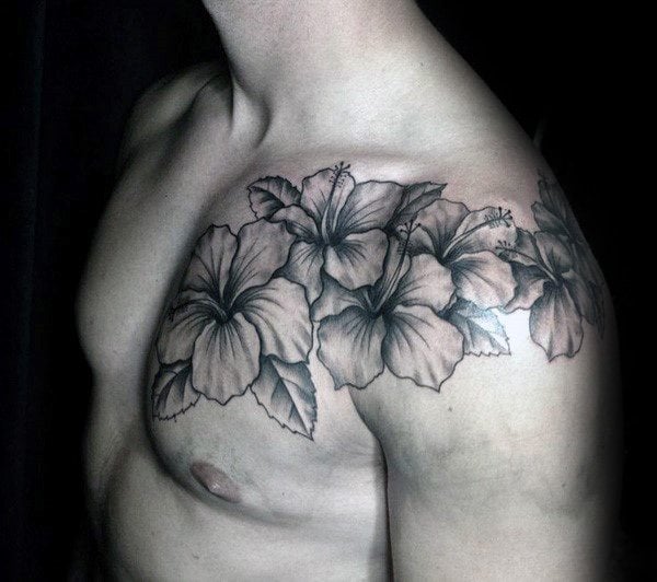 tatuaje flor de hibisco 33