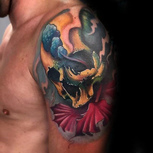 tatuaje flor de hibisco 72