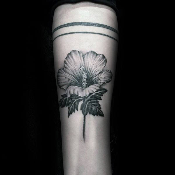 tatuaje flor de hibisco 87
