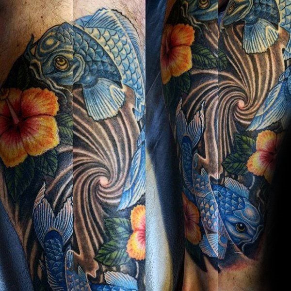 tatuaje flor de hibisco 99