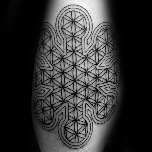 tatuaje flor de la vida 39